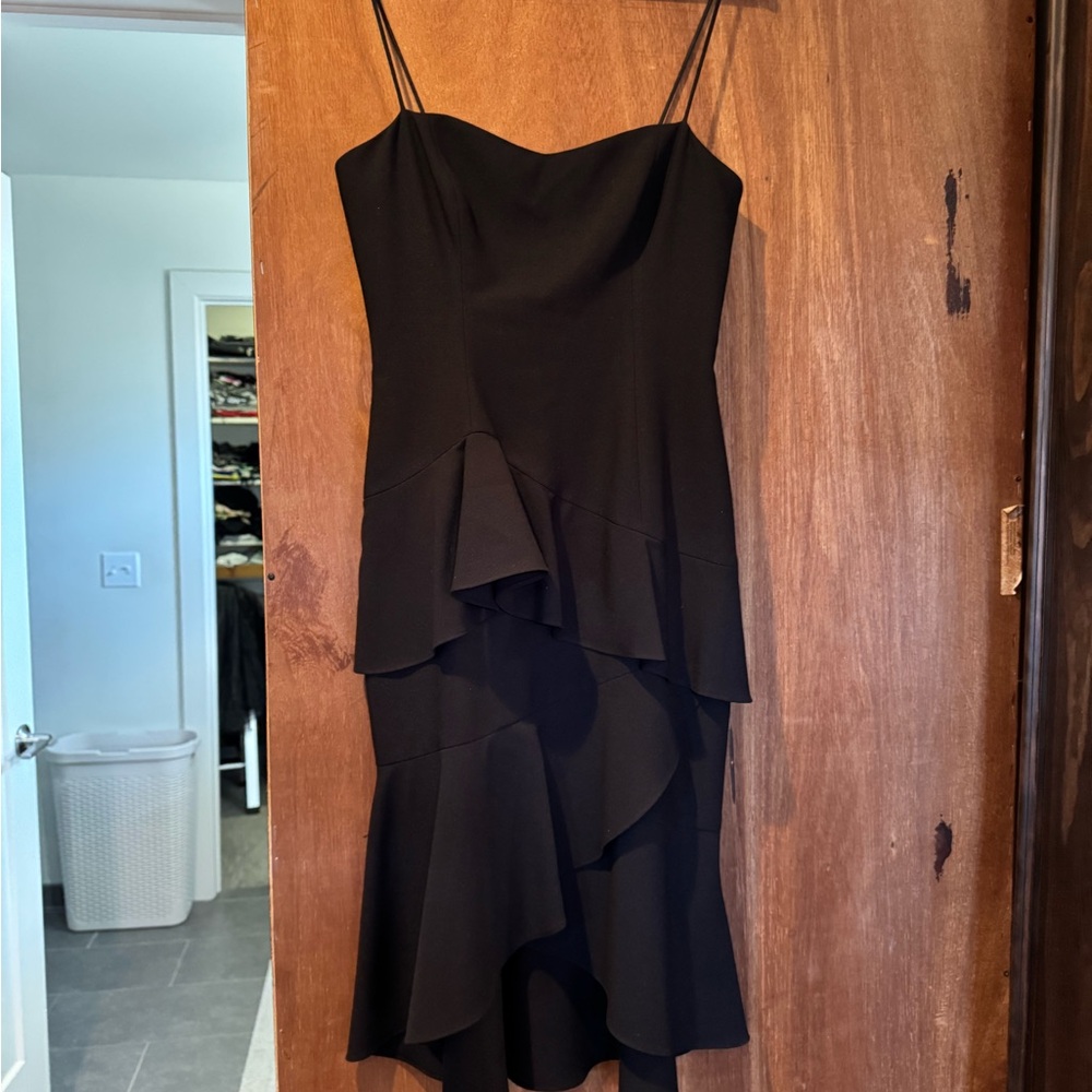 Black Halo Black High Low Dress